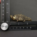 Brass Chunky Crocodile Mini Totem / Spirit Animal Figurine FB9001 🍃