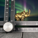 Brass Chunky Rhino Totem / Spirit Figurine FB1289 🪭🌟🪭
