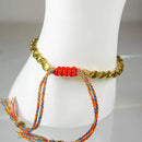 Brass & Copper Beads Tibetan Bracelet FB1672 💜💛💚🧡♥️