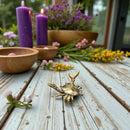 Brass Open Claws Crab Figurine Totem / Spirit Animal FB1604 🦀