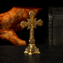 Brass Cross Sculpture Figurine 💚 BV019