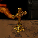 Brass Cross Sculpture Figurine 💚 BV019