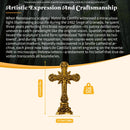 Brass Cross Sculpture Figurine 💚 BV019