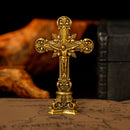 Brass Cross Sculpture Figurine 💚 BV019