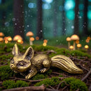 Brass Sitting Fox or Brass Crouching Fox Totem / Spirit Animal Mini Figurine FB1620 🦊
