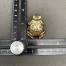 Brass Crouching Toad Frog Totem / Spirit Animal Mini Figurine FB2682 🐸