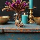 Brass Kitten / Cat Sitting or Crouching Figurine Totem / Spirit Animal FB1578 🐈‍⬛