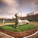 Brass Dachshund Dog with Baseball Hat FB1362 💙