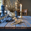 Brass Dog with Long Legs Figurine, loyalty, companionship FB1565 🧡