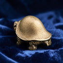 Brass Domed Shell Turtle Spirit / Totem Animal Figurine🦎 FB1451