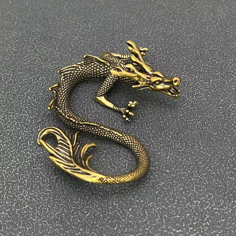 Brass Dragon Figurine Totem / Spirit Animal FB1668 🐍