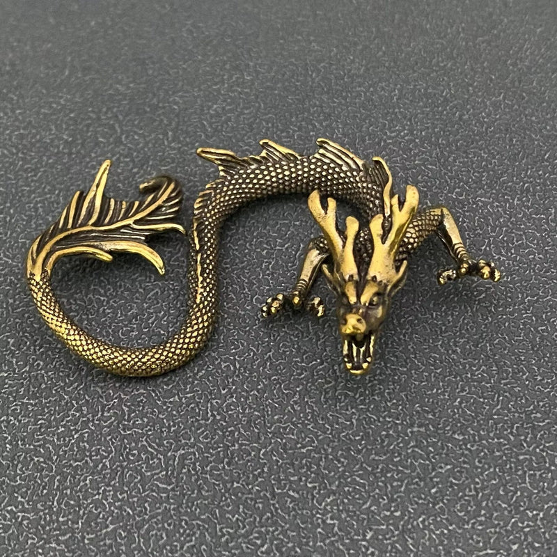 Brass Dragon Figurine Totem / Spirit Animal FB1668 🐍