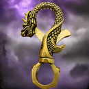 Brass Dragon Totem / Spirit Animal Key Ring FB1756 🐉