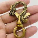 Brass Dragon Totem / Spirit Animal Key Ring FB1756 🐉