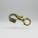 Brass Dragon Totem / Spirit Animal Key Ring FB1756 🐉