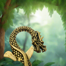 Brass Dragon Totem / Spirit Animal Key Ring FB1756 🐉