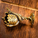 Brass Dragon Scale Mini Goblet Figurine 💚 BV018