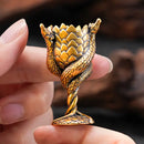 Brass Dragon Scale Mini Goblet Figurine 💚 BV018