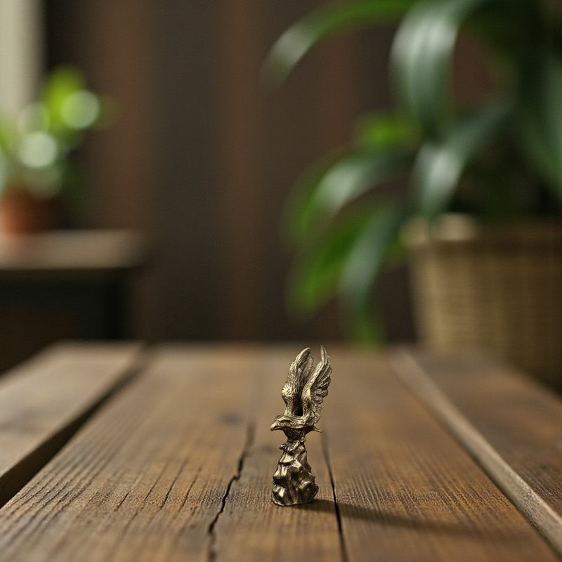 Brass Eagle on Rock Figurine - Animal Totem / Spirit Animal FB2874 🦅