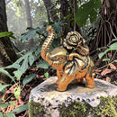 Brass Elephant with Cabbage, Good FortuneFB1437 🐘🥬🐘