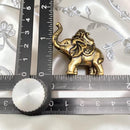 Brass Elephant with Cabbage, Good FortuneFB1437 🐘🥬🐘