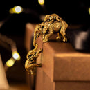 Brass Elephant Family of Three Totem / Spirit Figurines 🐘 BV016