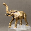 Brass Elephant, Smooth with Raised Trunk Totem / Spirit Animal Figurine FB2086 🐘