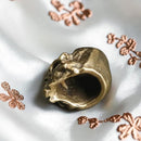 Brass Fanged Skull Spirit / Totem Animal Figurine 🐡 FB1440