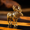 Brass Festive Reindeer Figurine Totem / Spirit Animal 💚 BV020