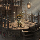 Brass Mini Frog Wizard Figurine FB1627 🍃