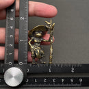 Brass Mini Frog Wizard Figurine FB1627 🍃