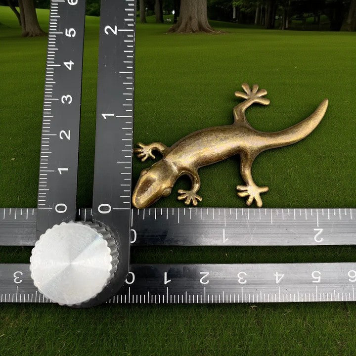Brass Gecko Totem / Spirit Figurine FB1286 💖🦎💖
