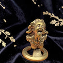 Brass Goddess of Scream Totem / Spirit Figurine 🐉 FB2069