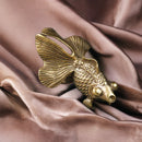 Brass Goldfish Animal / Spirit Totem Figurine FB1300 🎏