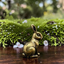 Brass Good Luck Symbol Rabbit Spirit / Totem Animal Figurine 🐇 FB3326