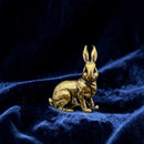Brass Good Luck Symbol Rabbit Spirit / Totem Animal Figurine 🐇 FB3326