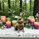 Brass Good Luck Symbol Rabbit Spirit / Totem Animal Figurine 🐇 FB3326