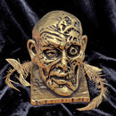 Brass Half Skull Face Spirit Totem Figurine 🌸 FB2083