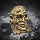 Brass Half Skull Face Spirit Totem Figurine 🌸 FB2083