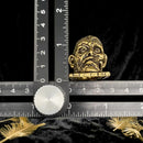 Brass Half Skull Face Spirit Totem Figurine 🌸 FB2083