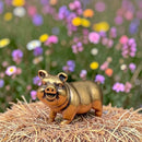 Brass Happy Pig Totem / Spirit Animal Figurine FB2636 🐖🌸🐖
