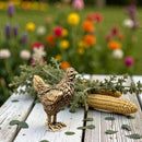 Brass Hen Figurine - Animal Totem / Spirit Animal FB2032 🌻🐓🌻