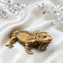 Brass Iguana Animal / Spirit Totem Figurine FB1438 ❤️