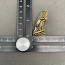 Brass Iguana on Tree Totem / Spirit Animal Figurine 🐉 FB3154
