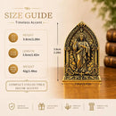 Brass Sacred Heart Jesus Ornate Arch Figurine 💚 BV025