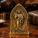 Brass Sacred Heart Jesus Ornate Arch Figurine 💚 BV025