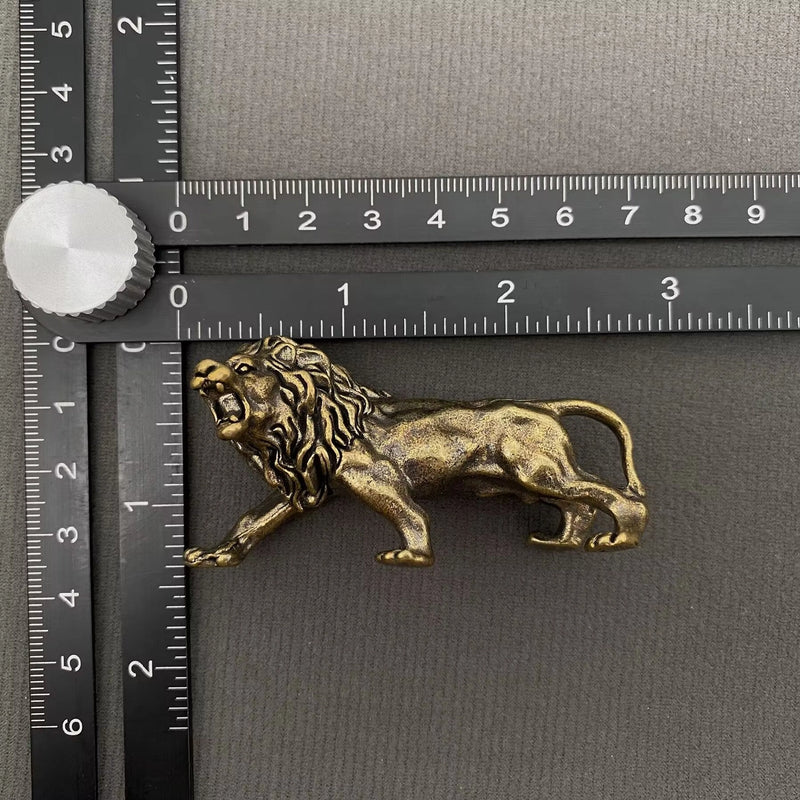 Brass Lion Mini Totem / Spirit Animal Figurine FB1775 🐅