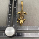 Brass Lizard with Curled Tail / Spirit Animal Figurine FB2753 🦎