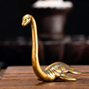 Brass Long Neck Lake Creature Figurine Totem / Spirit Animal 💚 BV021