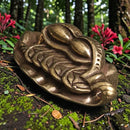 Brass Lucky Peanut on Leaf Totem / Spirit Animal Figurine FB1452 🥜